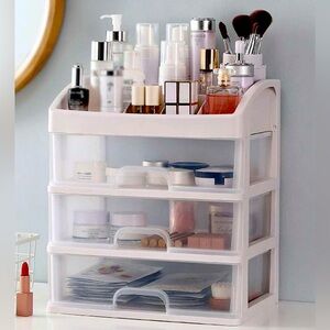 Makeup Organizer 3 Drawers, Bathroom Vanity Countertop Storage for Cosmetics